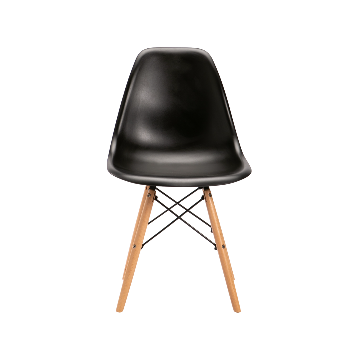 SMTE - Earl James Wooden Legs Dining Chair - Black