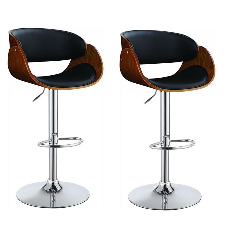 SMTE - Comfy Vintage Bar Stools - Set of 2
