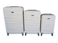 SMTE - 3 Piece Travel 30" Luggage Suitcase Bag Set-Stylish -Cream White