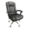 SMTE - Reclining Office PU Leather Chair with Head and Arm restsBlack
