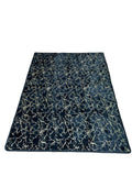 SMTE - Soft Metallic Marble Pattern Design 160x200cm Carpet - Blue