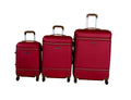 SMTE - 3Piece Travel Luggage Suitcase Bag SetStylishRed