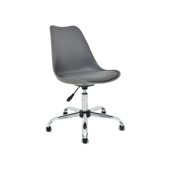 SMTE - Dream World Replica Eames Chair with Wheels - Grey