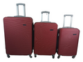 SMTE - Piece Hard Outer Shell Luggage SetRed