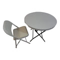 SMTE - 1 Padded Folding Chair Outdoor Dining Table ComboTp2