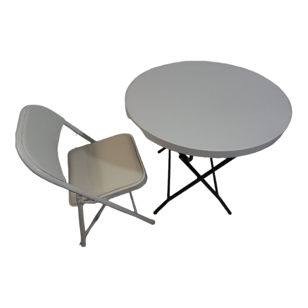 SMTE - 1 Padded Folding Chair Outdoor Dining Table ComboTp2