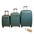 SMTE - 3 Piece Premium Bullet Luggage CollectionGreen