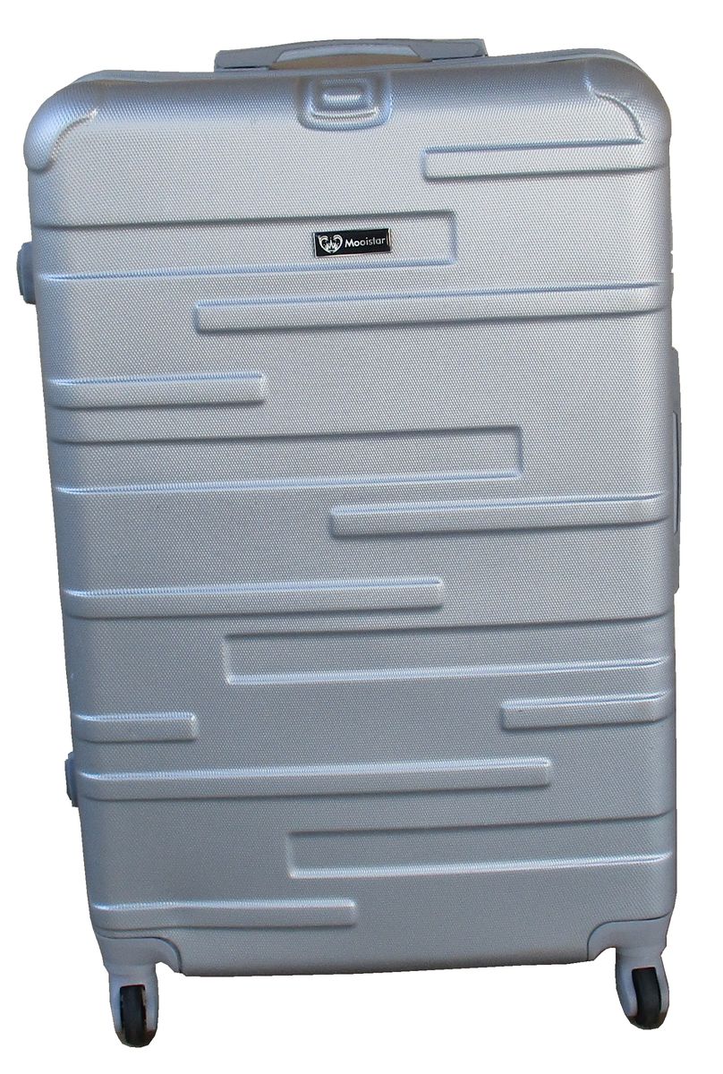 SMTE - Mooistar 26-inch Travel Luggage Suitcase Bag - Silver