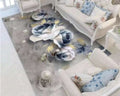 SMTE - Quality Modern 3D Geometric Design Area 32 Rug &  Tieback