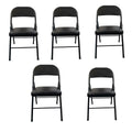SMTE - Foldable Outdoor Chairs5 PackBlack