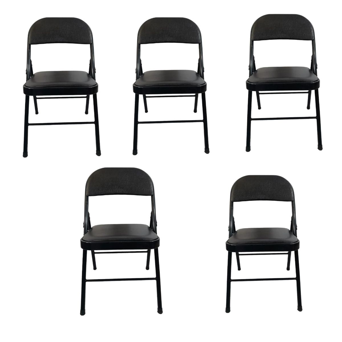 SMTE - Foldable Outdoor Chairs5 PackBlack