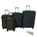 SMTE - Travel in Style4Piece Suitcase Set and  KeyringBlack