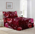 SMTE - 5 Piece Bedspread SetRedDouble