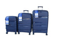 SMTE - Navy 3Piece Spinner Luggage Set