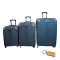 SMTE - G3 Premium Suitcase Luggage Collection Set with Keyring3PieceBlue