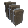 SMTE - Sastro Quality Hard Shell TIZ Type Suitcase - 3 Piece Set - Coffee