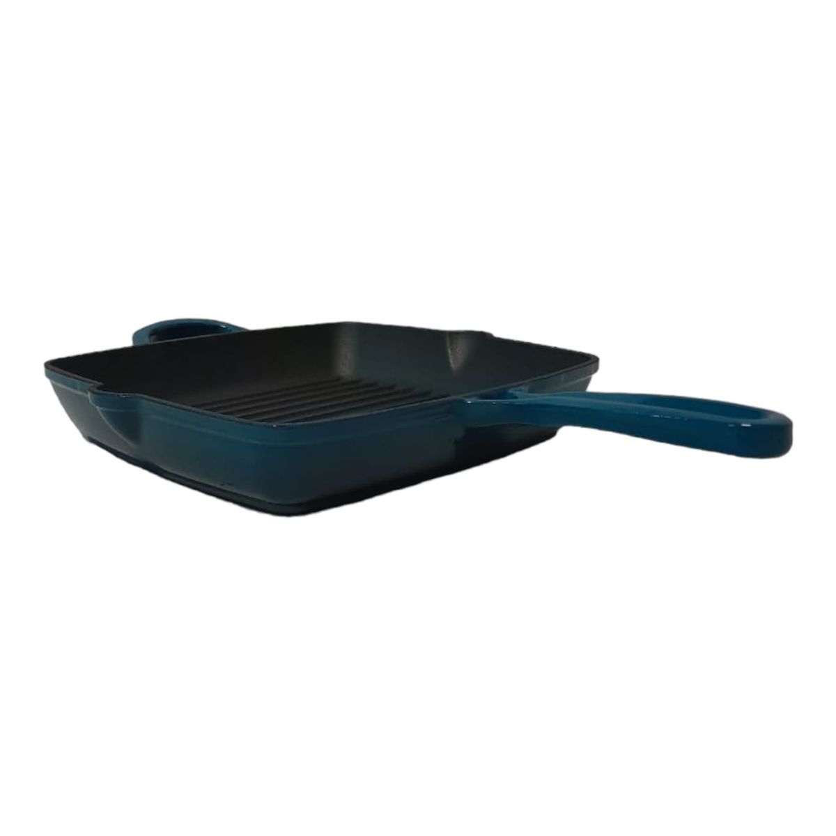 SMTE - Sastro - 1-Piece Quantity Cast Iron Grill Pan Sage - 25cm - Blue
