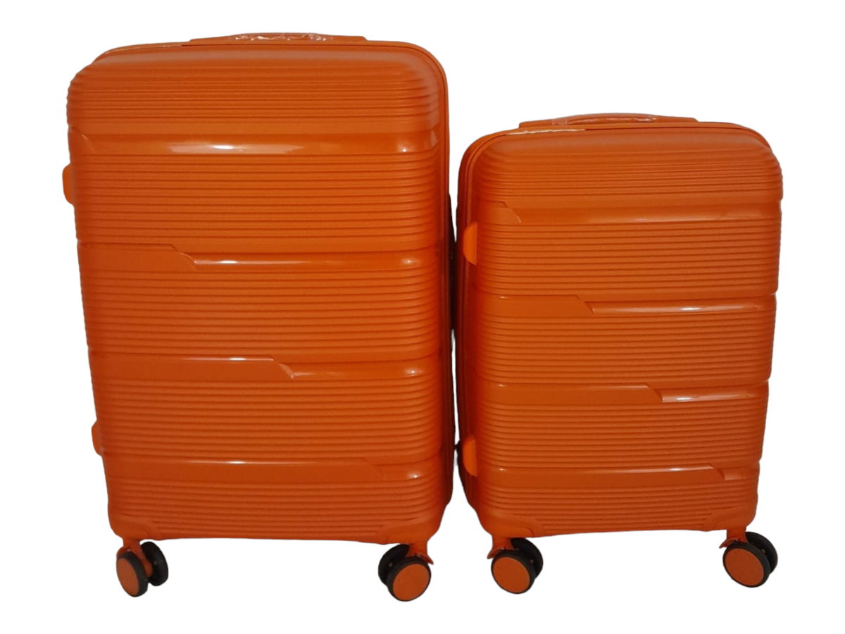 SMTE -  Acesa Hard Shell Elite Suitcase Set 2 Piece - Orange