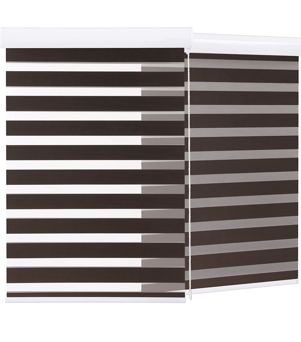 SMTE - RSI Modern Roller Blind - High-Quality Window Shade - Dark Brown - PL7i0081 - 150 cm