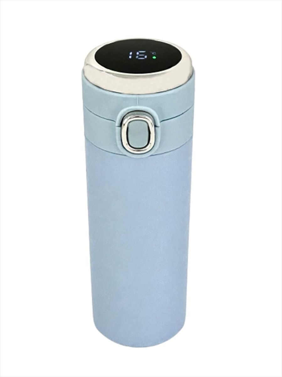 SMTE - LED Digital Smart Stainless Steel Vacuum Cup(Flask) - Blue