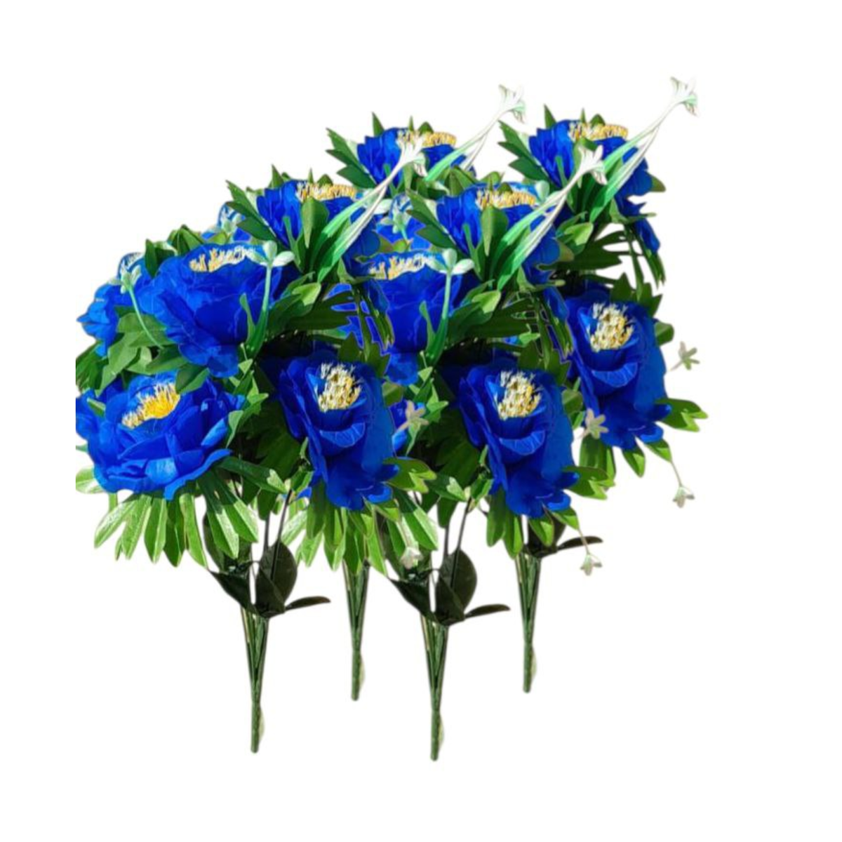 SMTE - Artificial Flower BouquetBlue (HAHP)set of 4