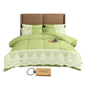 SMTE - Bedspread Set with a  KeyringDL5PC5PieceGreen