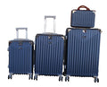 SMTE - ABS Luggage Set with Spinner Wheels, Telescopic Handle, LockNavy Blue