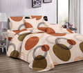 SMTE - Quilt Set Large Brown Polka Dot Bedspread - 5 Piece Set