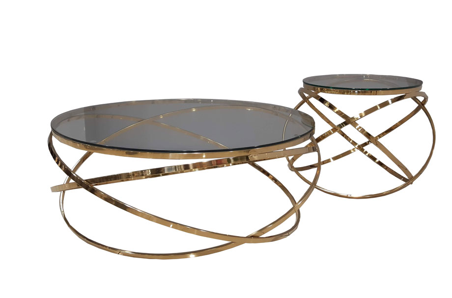 SMTE - 2 Piece Esfera Tinted Coffee Table