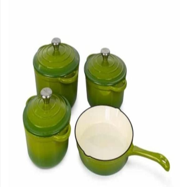 SMTE - Green 7 piece cast iron pot