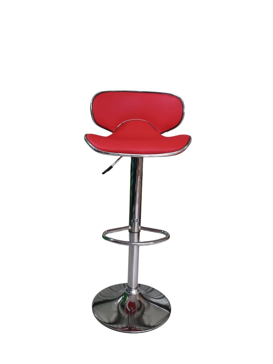 SMTE - 678 Adjustable Bar StoolRed PU Leather