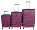 SMTE - 3Piece Travel Luggage Suitcase Bag SetStylish, and ConvenientMaroon