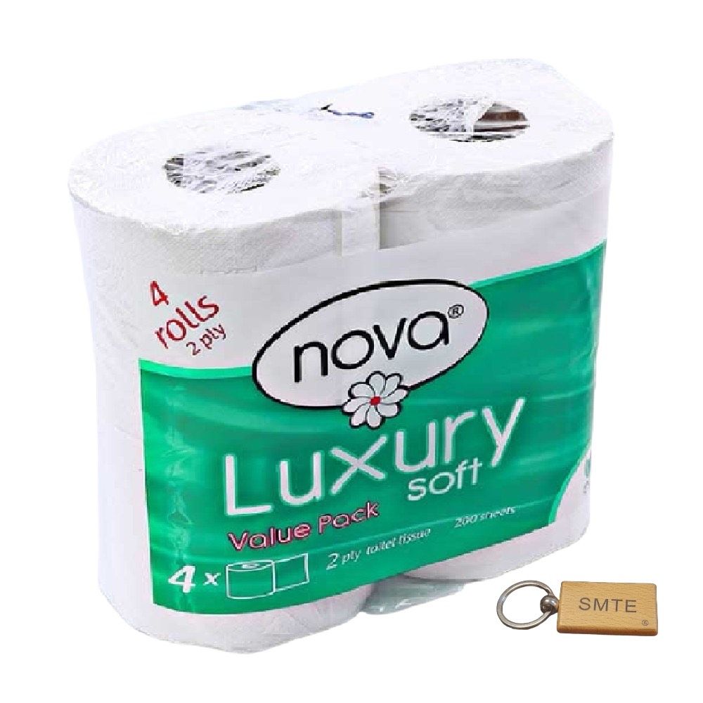 SMTE - Nova Luxury Soft Toilet Paper 2ply4 Rolls & Complimentary  Key Chain