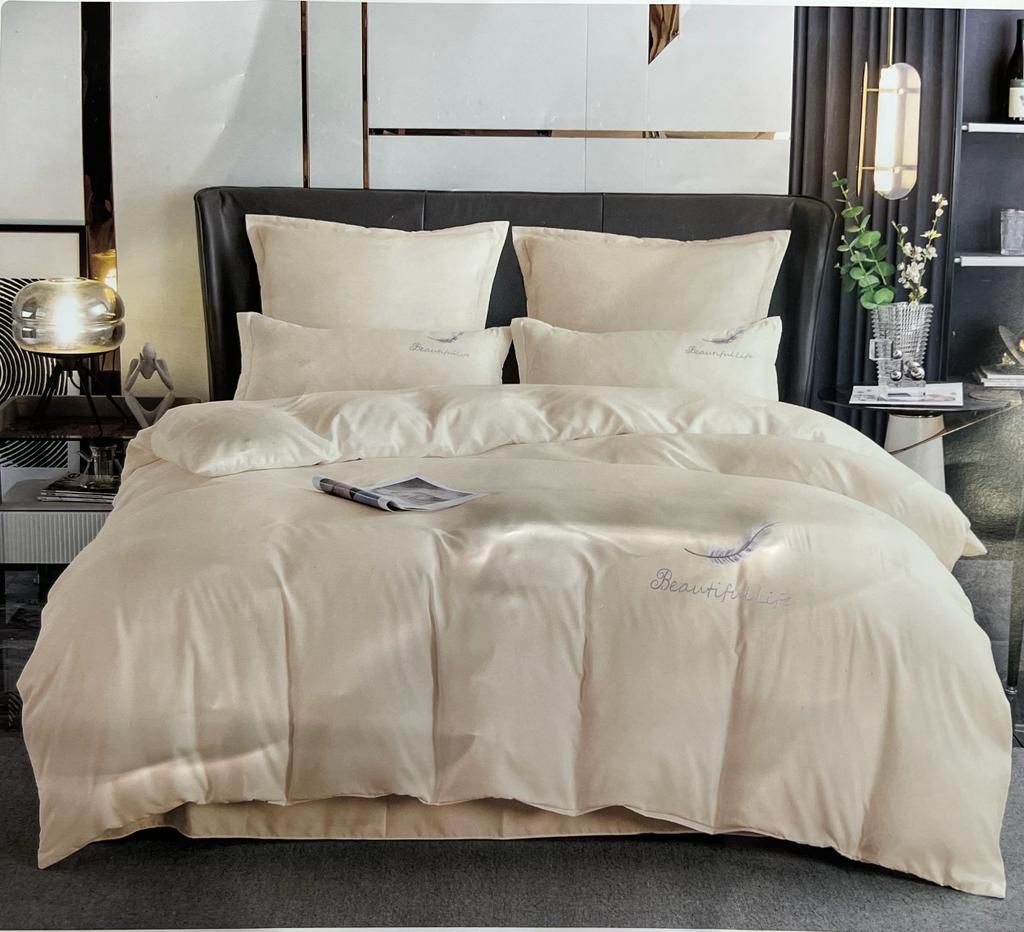SMTE - Duvet Cover - Soft Plain-Queen - Cream