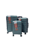 SMTE - RootCo3 Piece SuitcasesGreen