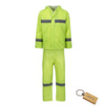 SMTE - Prime Green Waterproof Rain Coat 2Piece &  Keyring42 L x 46 W cm