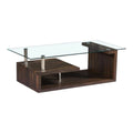 SMTE - Coffee TablesTempered Glass TopBrown Base