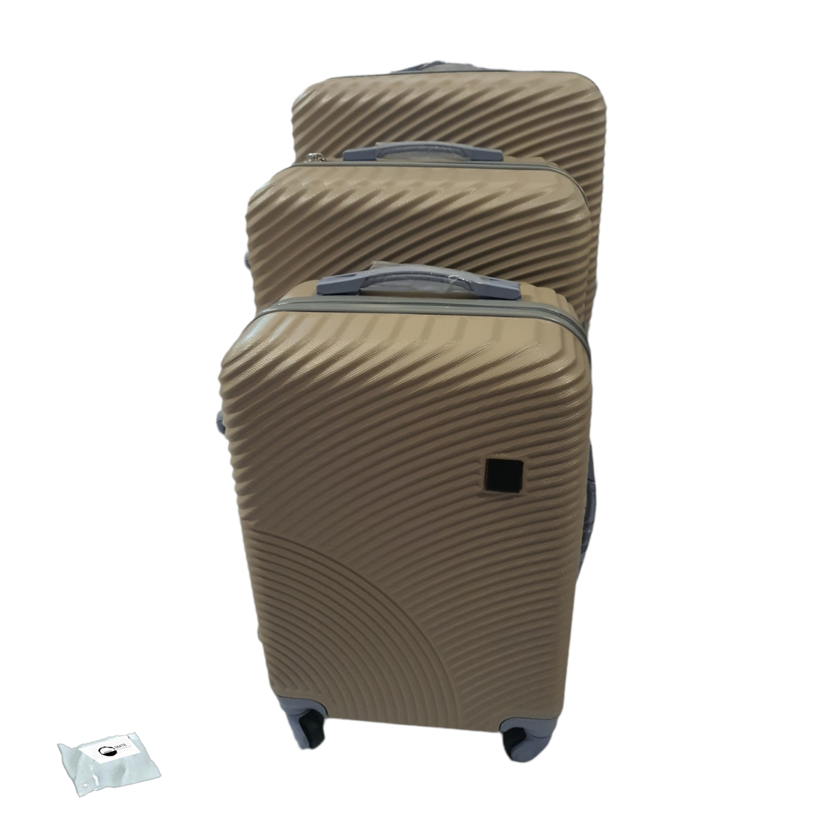 SMTE -  Quality Hard Outer Shell Wave LP01x  and Tieback - 3 Piece Set - Beige