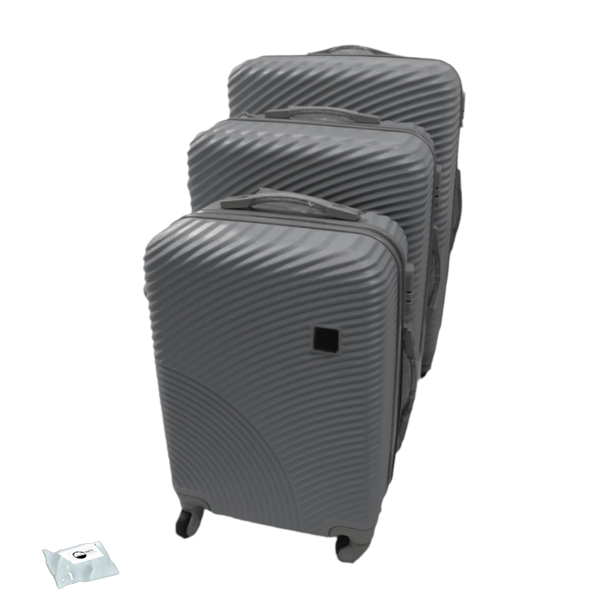 SMTE -  Quality Hard Outer Shell Wave LP01x  and Tieback - 3 Piece Set - Silver