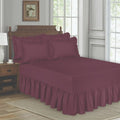 SMTE - Frilled Valance Fitted Sheet-Easybed sheet Set - 5 Pack - Double