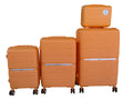 SMTE - Super Hard Shell Unbreakable Travel Luggage 4Pieces Suitcase SetOrange