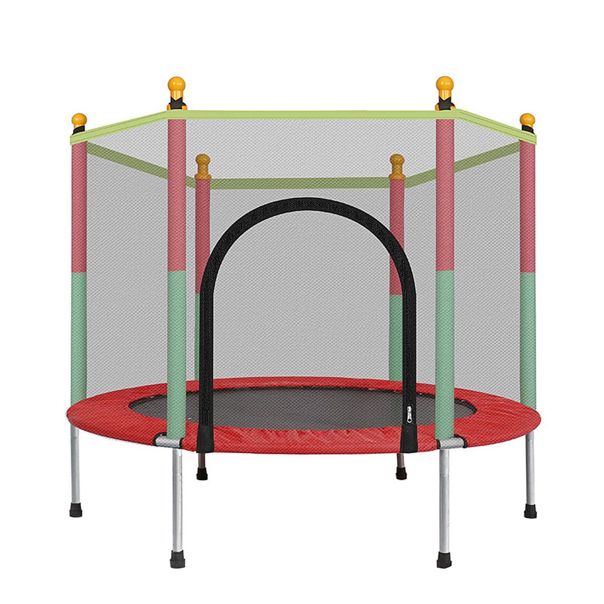 SMTE - TugoPlay Children 2-6 Years Trampoline with 360 Safety Net - 140cm
