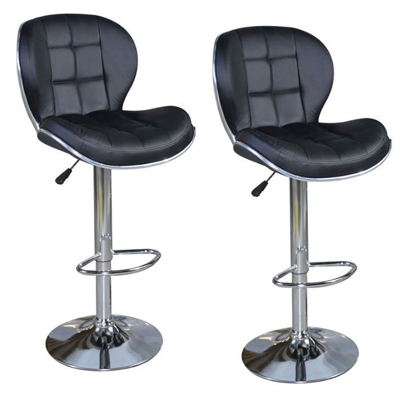 SMTE - Set of 2 Stylish and Armless Bar Stools