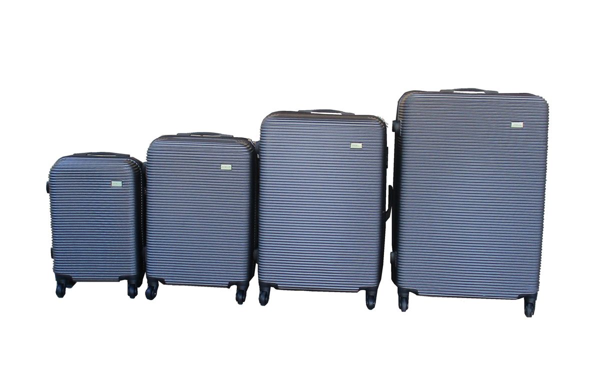 SMTE - Stylish Travel Luggage Suitcase Bag Set4PieceDark Grey