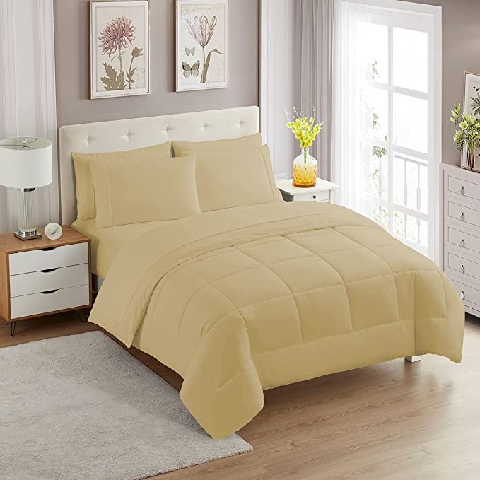 SMTE - Plain Rio Comforters - Beige