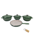 SMTE - 7Piece Nonstick Cookware SetGreen
