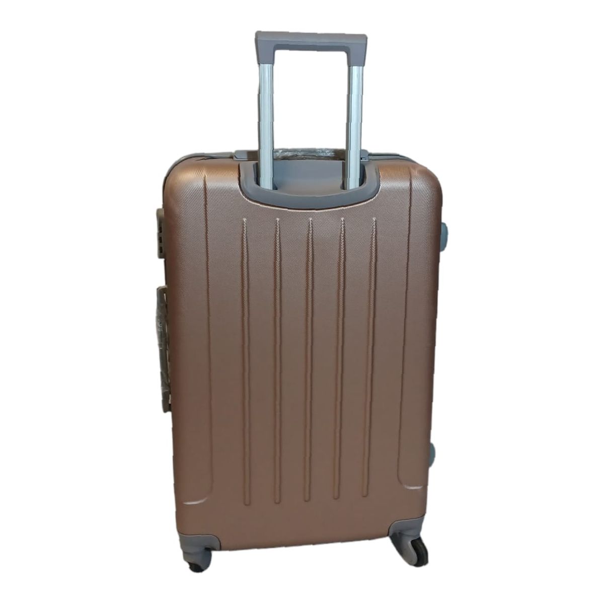 SMTE - Durable Elegance: Smart and Stylish Travel ABS Suitcase Large 75cm with  KeyringRosegold