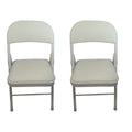 SMTE - Foldable Outdoor Chairs2 PackWhite