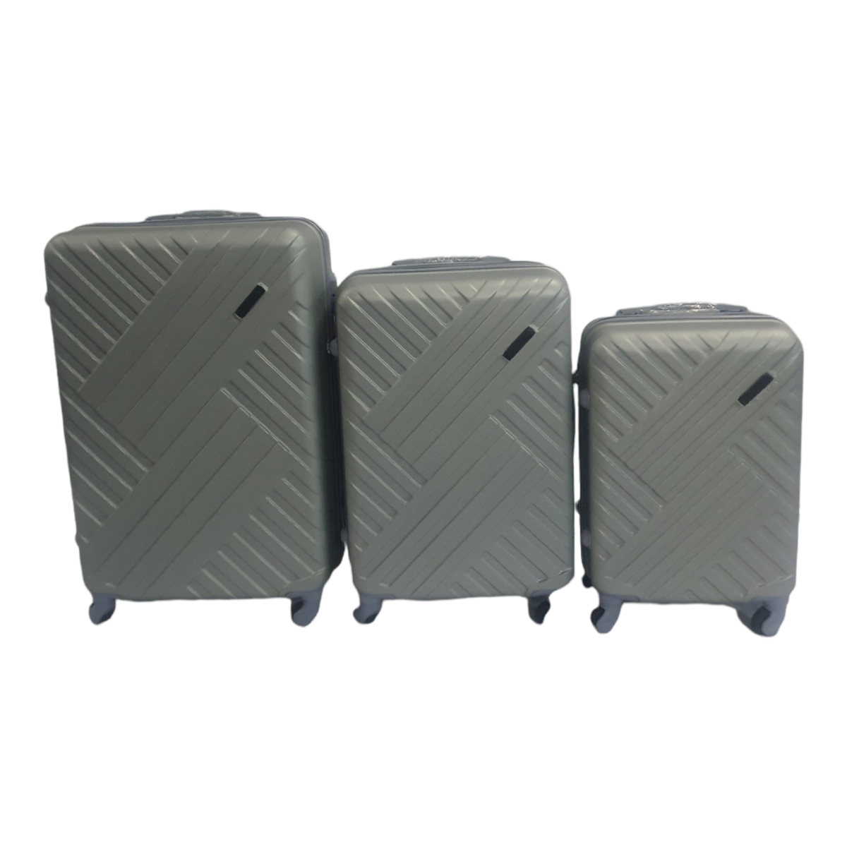 SMTE - Sastro Quality Hard Shell TIZ Type Suitcase - 3 Piece Set - Silver