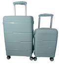SMTE - 2 Piece Hard Outer Shell Luggage SetGreen